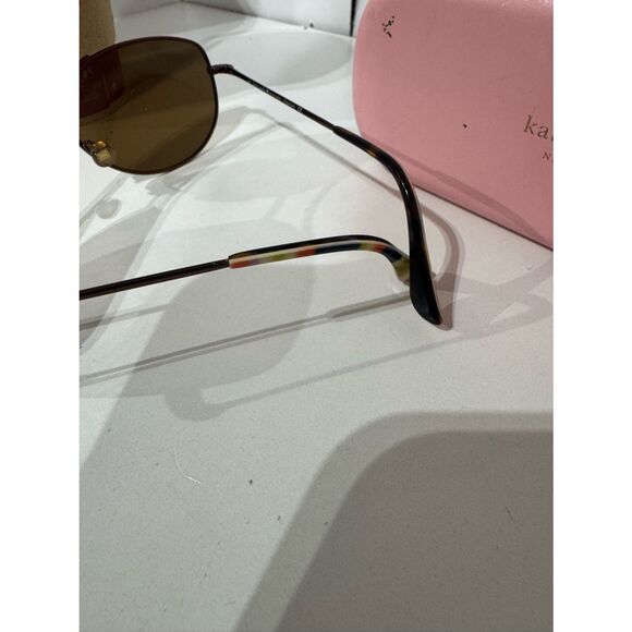 kate spade Pink Sunglasses Case with Brown Lens Aviator Sunglasses main image 4